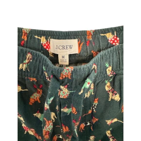J.Crew Holiday Dog Pajama Pants Size M - Picture 4 of 6